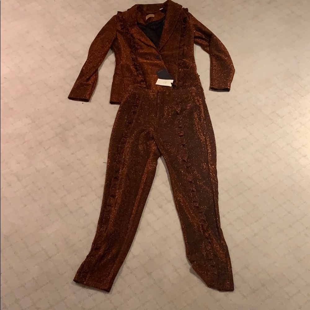 Scotch and Soda red sparkly jumpsuit...